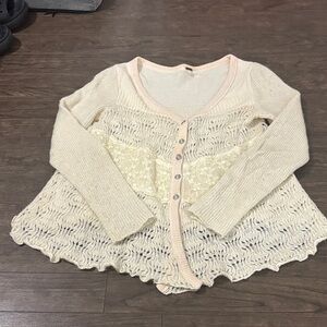 Free People Gretel Swing Cardigan Sweater